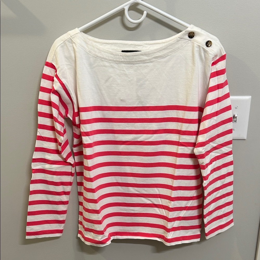 J. Crew Mariner Coth Boatneck T-shirt NWT